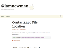 Tablet Screenshot of iamnewman.com